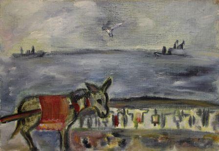 Жанна Ковенчук. Ослик у моря. 2002.