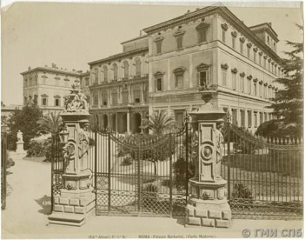 Giuseppe Alinari (1836-1890), Romualdo Alinari (1830-1890), Vittorio Alinari (1859-1932). Italy. Rome. Palazzo Barberini. 1880-1890-ies