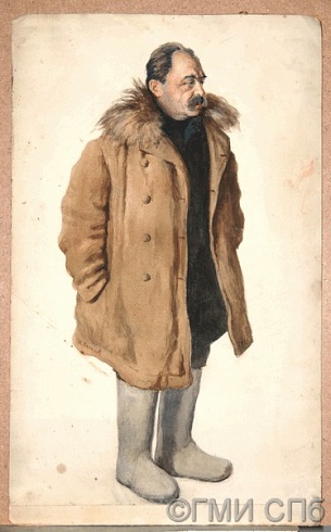 Лепилов К.М.     Портрет Алексея Ильича Даринского.  1921