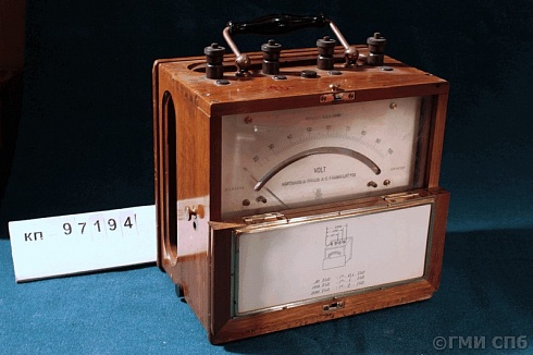 A voltmeter — a device for measuring DC voltage. 1880-1890-ies