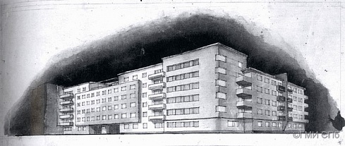 Левинсон Е.А.        Дом Союза совторгслужащих в Ленинграде. 1929
