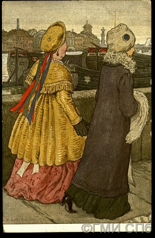 Типы Петербурга. Мамка. 1910