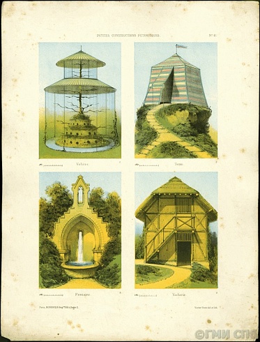 V. Petit. Enclosure. Tent. Fountain. Barn. 1840-1860-ies