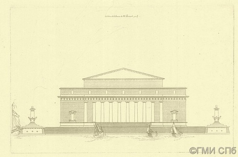 Tardieu, J.-J.    Project of the Marine exchange. 1780-ies
