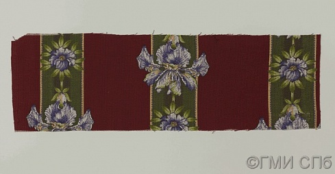 A sample of upholstery cotton fabric. The beginning of the XX century
