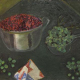 Жанна Ковенчук. Натюрморт с клюквой. 1991.