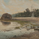 А. Н. Бенуа. Вид часовни в Лахте. Бумага, акварель. 1920