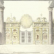 Андрей Никифорович Воронихин (1759–1814). Главный иконостас собора во имя Казанской иконы Божией Матери. Перспектива. 1809–1811. Бумага, акварель, тушь, перо.