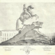 Мари-Анн Колло-Фальконе (1748–1821) по оригиналу Пьера-Этьена Фальконе (1741–1791) 1770-х. Памятник Петру I на Петровской площади. 1821. Литография.